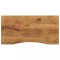Gossi blat birou cu decupaj curbat 140x50x2,5cm lemn masiv mango brut