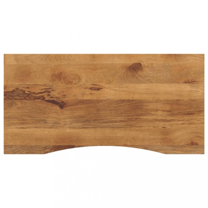 vidaXL Blat birou cu decupaj curbat 140x50x2,5cm lemn masiv mango brut