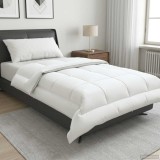 Cumpara ieftin Pilota FULDA 155 x 200 cm Iarna 300 GSM 90% puf de gasca Alb
