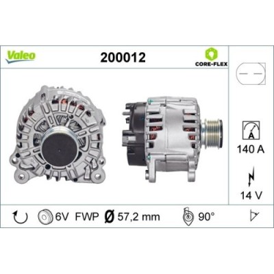 Valeo Generator / Alternator Valeo Core-Flex foto