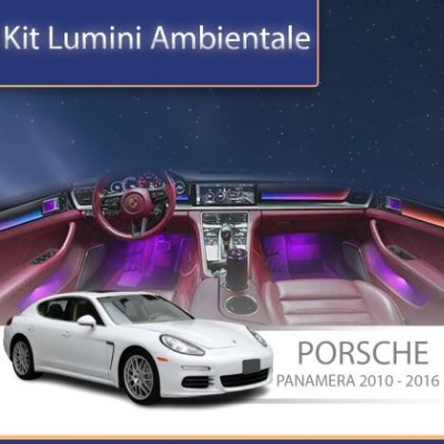 Lumini ambientale Porsche 2010-2016 set complet control telefon sau sistem original CarStore Technology foto