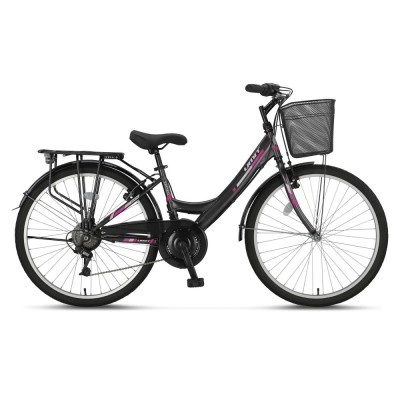 Bicicleta City Umit Safiro, roata 26&amp;quot;, 21 viteze, culoare negru, cadru din otel Cod:52608000002 foto