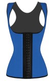 Corset Modelator Vesta Sport, Latex si Bumbac, Mos-Baba, Albastru, Slabire Abdomen