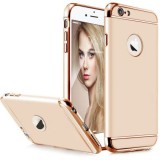 Husa iPhone 6 Plus/6S Plus MyStyle Elegance Luxury 3in1 Auriu - Carcasa Protectie Rezistenta Socuri, Praf, Zgarieturi