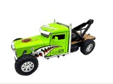 Macheta Hot Rod Tow Truck 1:32 replica metal verde tip platforma rescue