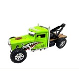 Macheta Hot Rod Tow Truck 1:32 replica metal verde tip platforma rescue