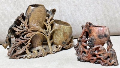 set calimara veche sculptata in roca, sfarsit de sec, XIX foto