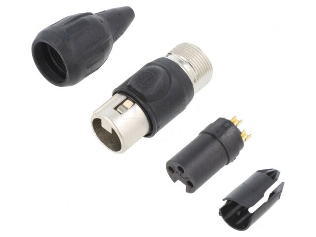 Mufă XLR Mamă 3 Pin Drept pe Cablu