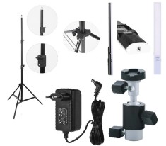 KIT lumina continua Lampa Yongnuo YN360S+ stativ+ alimentator+ suport orientabil pentru stativ foto