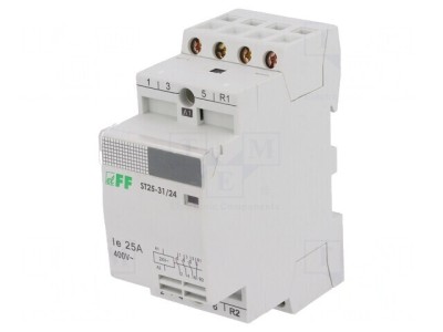 Contactor 4-poli 25A 24VAC NC NOx3 IP20 foto