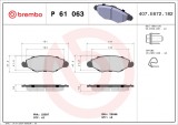 BREMBO P 61 063 PRIME LINE set placute frana,frana disc