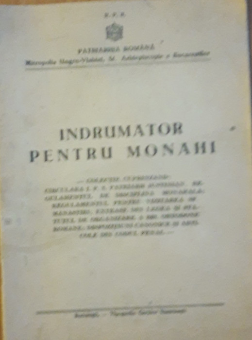 &Icirc;ndrumător pentru monahi - Ordin Circular Nr. 7334/1948 - PATRIARHIA ROM&Acirc;NĂ