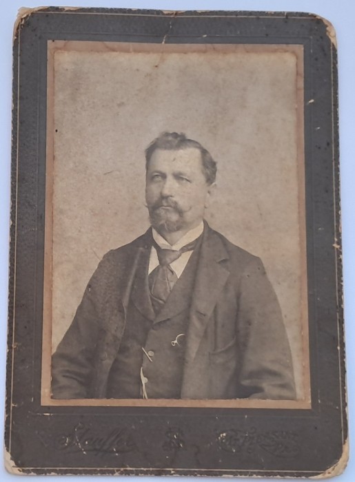 Fotografie de epoca, tip CDV, Barbat