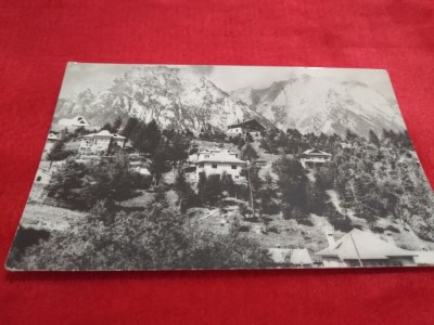 CARTE POSTALA BUSTENI VEDERE SPRE MUNTII BUCEGI CIRCULATA foto