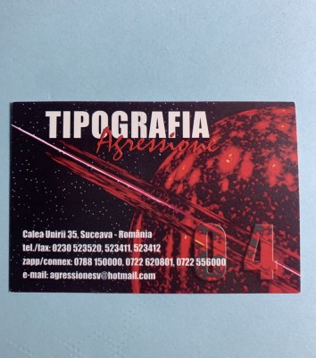 Calendar 2004 tipografia Agressione Suceava foto