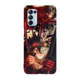 Husa compatibila cu Oppo A74 5G, Viceversa, model Asta transformations Black Clover, Silicon, TPU, Transparent, Carcasa
