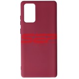 Husa Silicon Burgundy Samsung Galaxy Note 20, High Copy, Protectie Premium