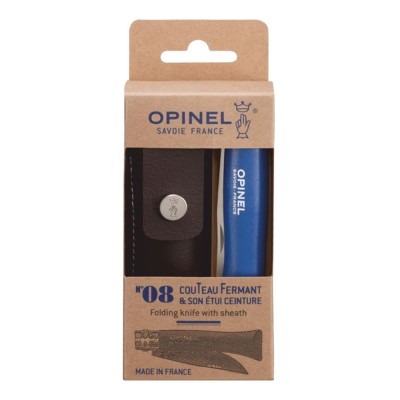 Cutit de buzunar N&amp;deg;08, cu teaca, inox, 8,5cm, &amp;quot;My first&amp;quot;, Blue - Opinel foto