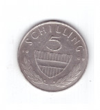 Moneda Austria 5 schilling 1969, stare buna, curata