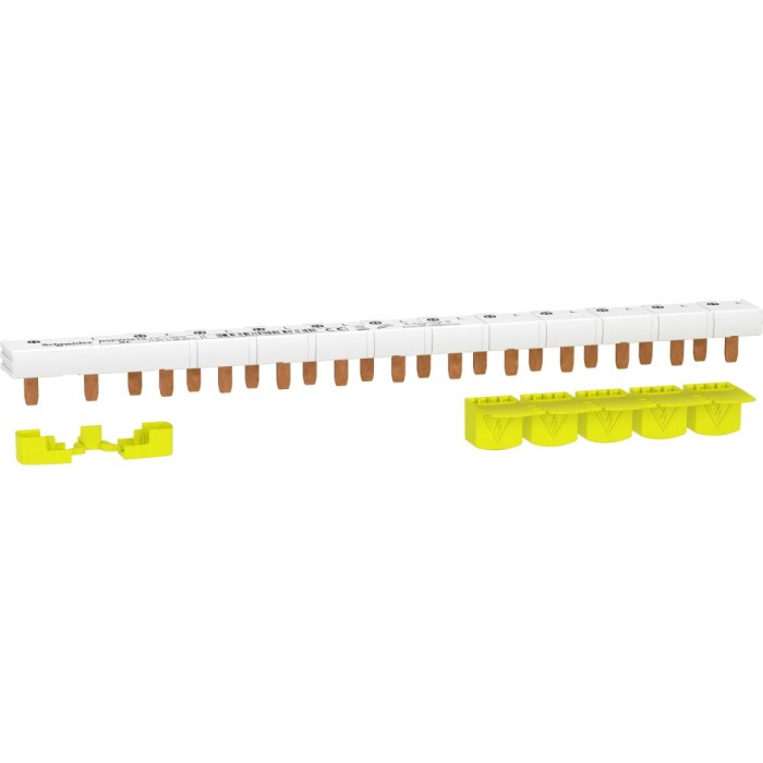 Bareta de alimentare 1P+N busbar pin 13M 63A Resi9 Schneider R9PXH213