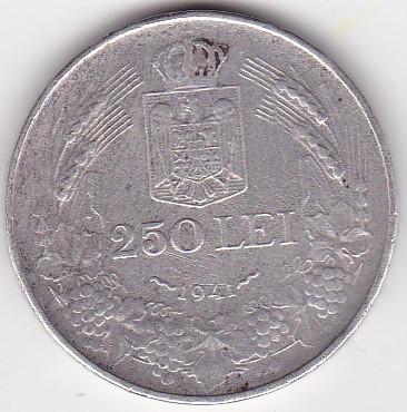 ROMANIA 250 LEI 1941 NSD