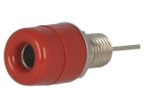 Soclu Banană 4mm Roșu pentru Panou
