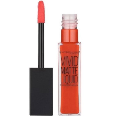 Ruj de Buze, Mat, Maybelline, Vivid Matte Liquid, 25 Orange Shot, 8 ml foto