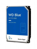 HDD Western Digital Blue CMR, 2TB, SATA-III, 5400 rpm, 64 mb, 3.5inch