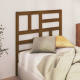 Tăblie de pat, maro miere, 81x4x104 cm, lemn masiv de pin, vidaXL