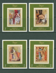 AJMAN, PICTURA DEGAS - COLIȚE MNH