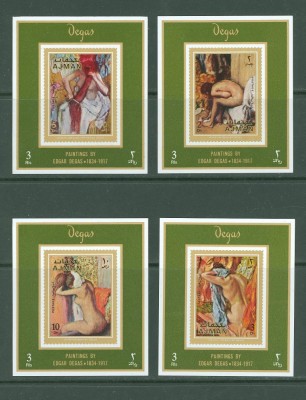 AJMAN, PICTURA DEGAS - COLIȚE MNH foto