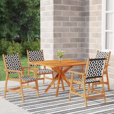 vidaXL Set mobilier de grădină, 5 piese, lemn masiv de acacia foto