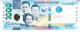 B11 15 - Bancnota foarte veche - Filipine / Pilipinas - 1000 piso - 2021