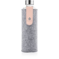 Equa Mismatch sticlă pentru apă + husă din p&acirc;slă culoare Pink Breeze 750 ml