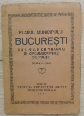 Planul Municipiului Bucuresti si imprejurimile// 1932 foto