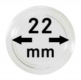 Capsule pentru monede in cutie x 10 buc. - 22 mm dimensiune intrare