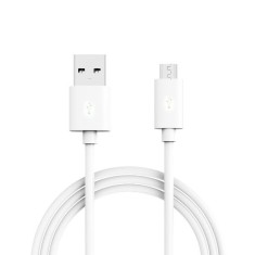 Cablu Date HTC One E9 MicroUSB 40cm Alb foto