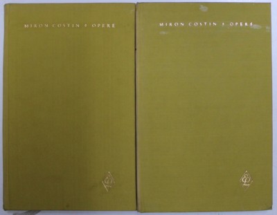 MIRON COSTIN - OPERE , 2 VOLUME , 1965 foto
