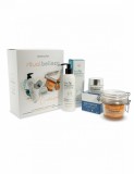 Pachet ritual de frumusete, crema de zi/noapte, exfoliant cu citrice si lapte demachiant