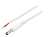 Cablu Alimentare Alb 0.5m 1x1mm2 DC 4.8/1.7