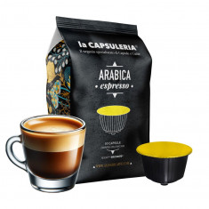 Cafea Arabica Espresso, 100 capsule compatibile Dolce Gusto, La Capsuleria