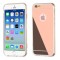Husa protectie pentru iPhone 8 Plus, Rose-Auriu, perfect fit, efect de oglinda si folie sticla gratis