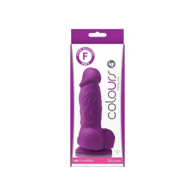 Colours Pleasures - Dildo realist, 10 cm, mov foto