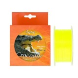 Nylon/fir monofilament Aqua Crocodile Fluo-Carp 300 m, galben fluo 0.40 mm, Baracuda
