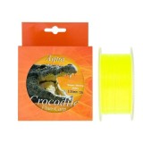 Nylon/fir monofilament Aqua Crocodile Fluo-Carp 300 m, galben fluo 0.40 mm, Baracuda