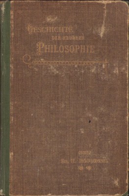 HST C6107 Geschichte der neuren Philosophie 1896 volumul II Harald Hoffding foto