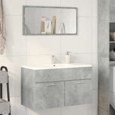 vidaXL Dulap de chiuvetă, gri beton, 80x38,5x46 cm, PAL 856210