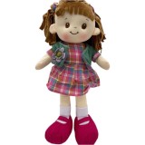 Papusa cu rochita in carouri canta a ram sam sam