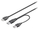 Cablu USB 2.0 High Speed 0.3m PVC, Goobay