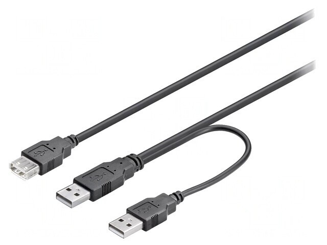 Cablu USB 2.0 High Speed 0.3m PVC